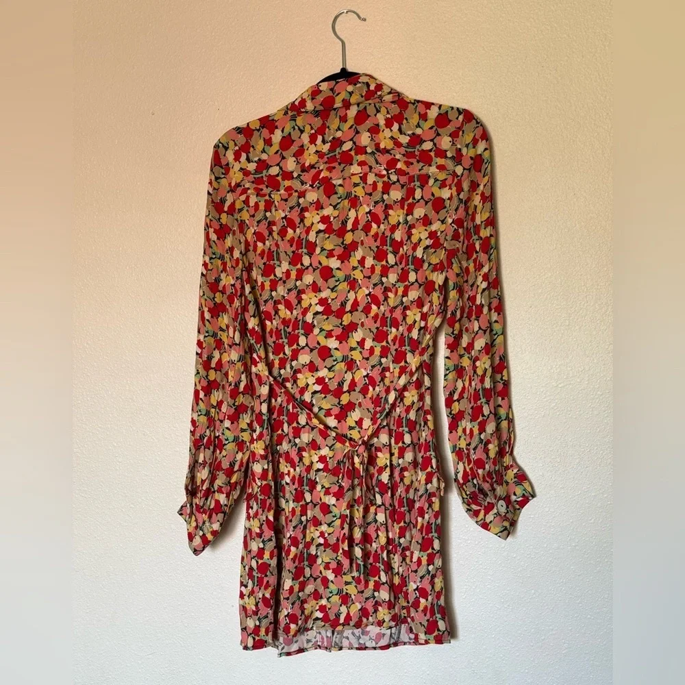 Rixo Floral Button-Up Blouse Anthropologie size S
